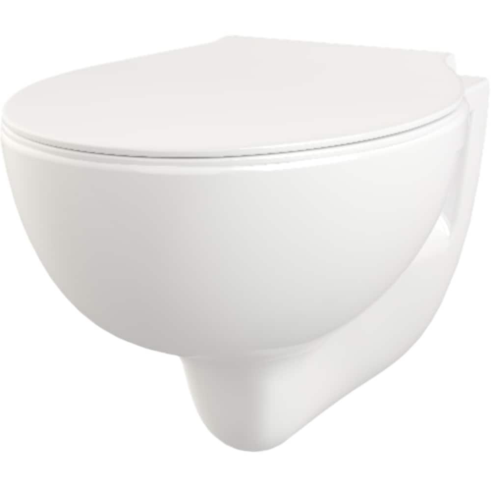 Set vas WC si rezervor incastrat WIRQUIN, montaj suspendat, evacuare orizontala, ceramica, 6l, alb
