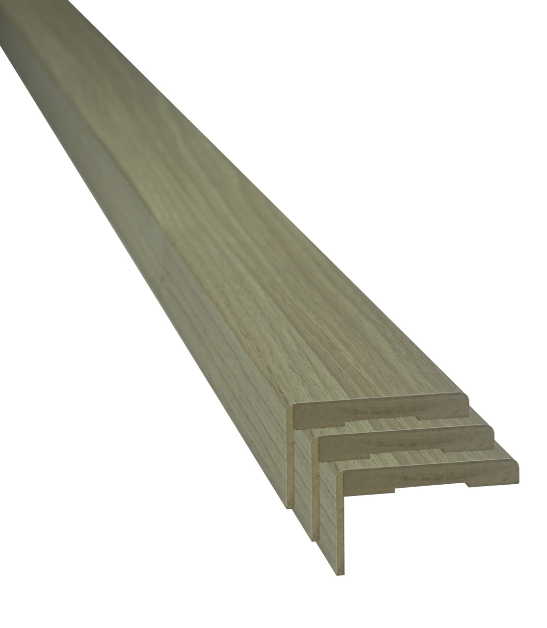 Set pervaz reglabil, MDF, 7.3 x 215 cm, maro deschis