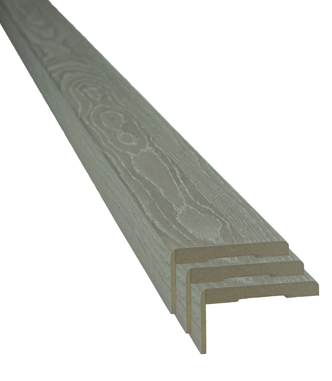 Set pervaz reglabil, MDF, 7.3 x 215 cm, gri