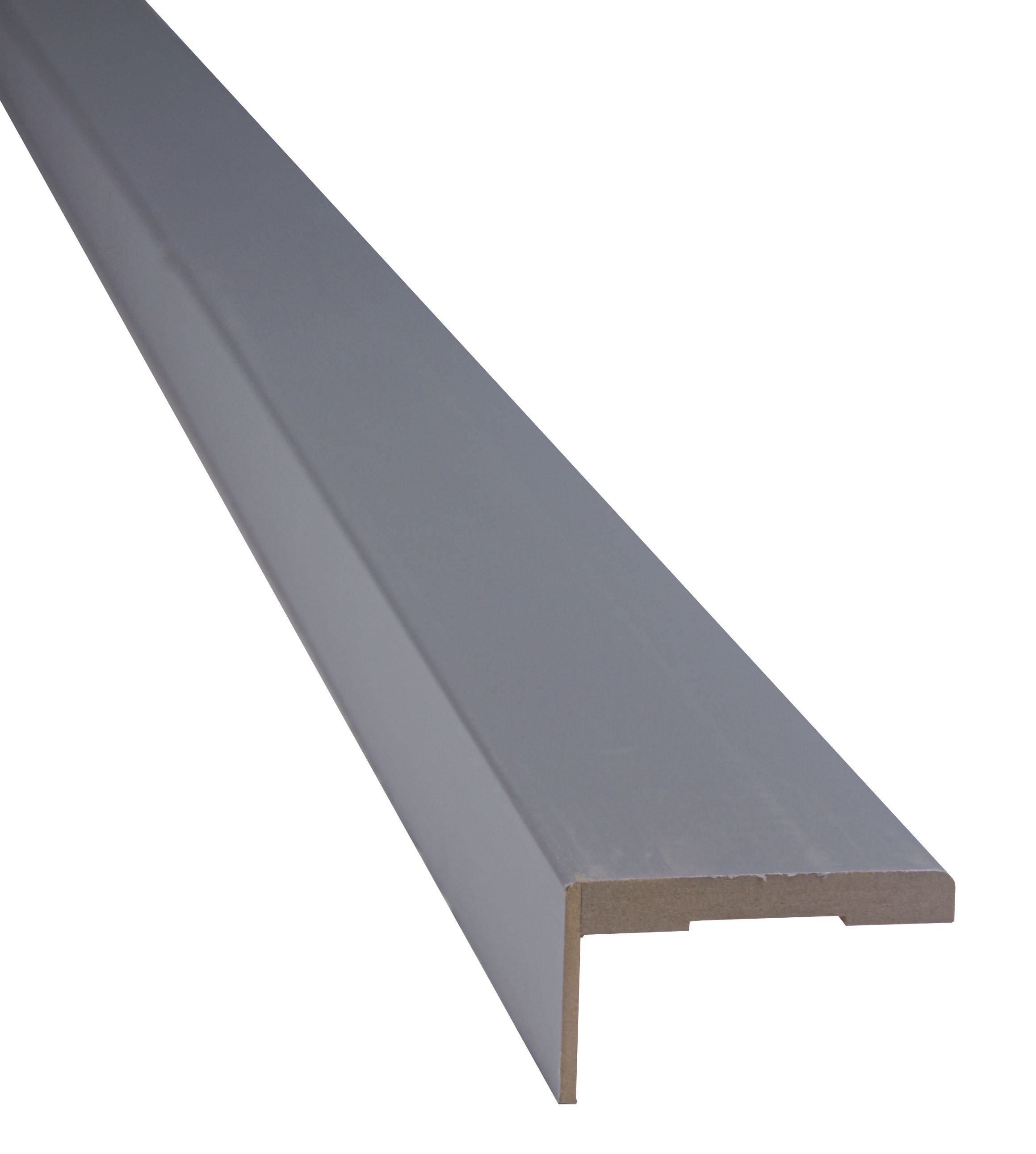 Set pervaz reglabil, MDF, 7.3 x 215 cm, gri deschis