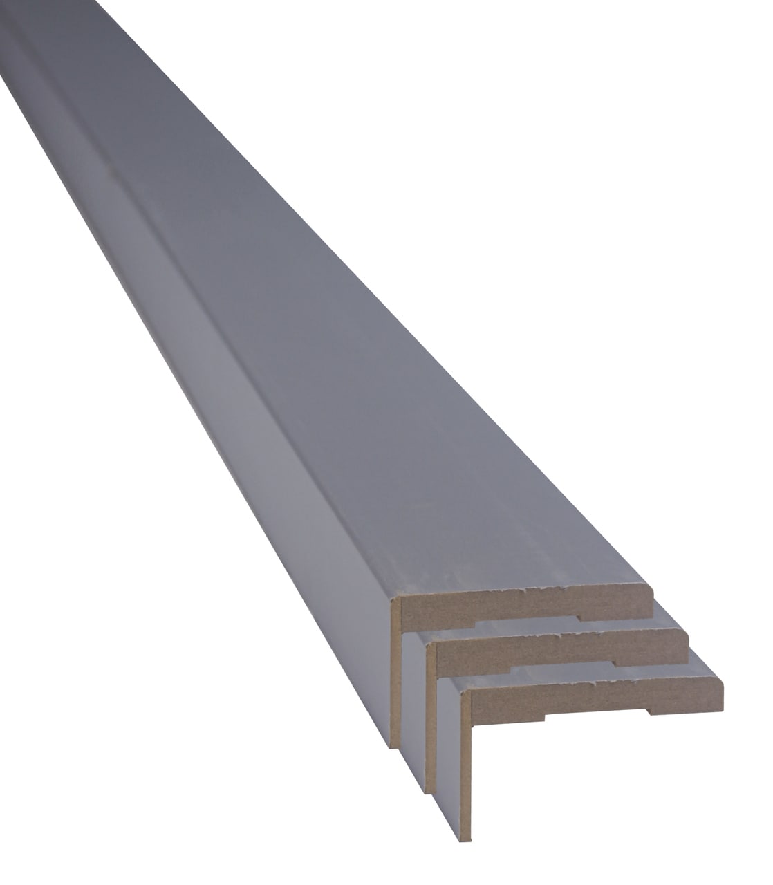 Set pervaz reglabil, MDF, 7.3 x 215 cm, gri deschis