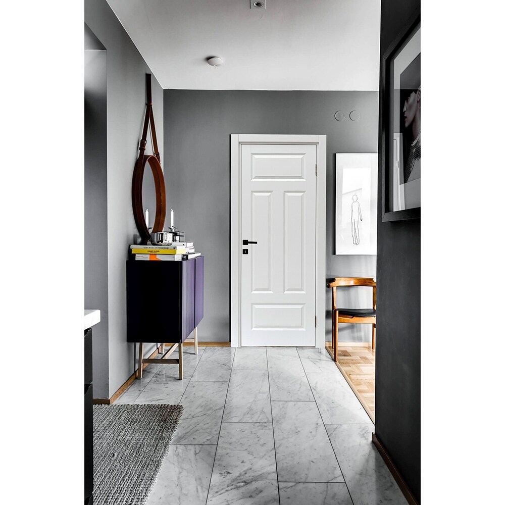 Usa interior VELTA Elegant, fara geam, reversibila, MDF, 68 x 203 cm, alb