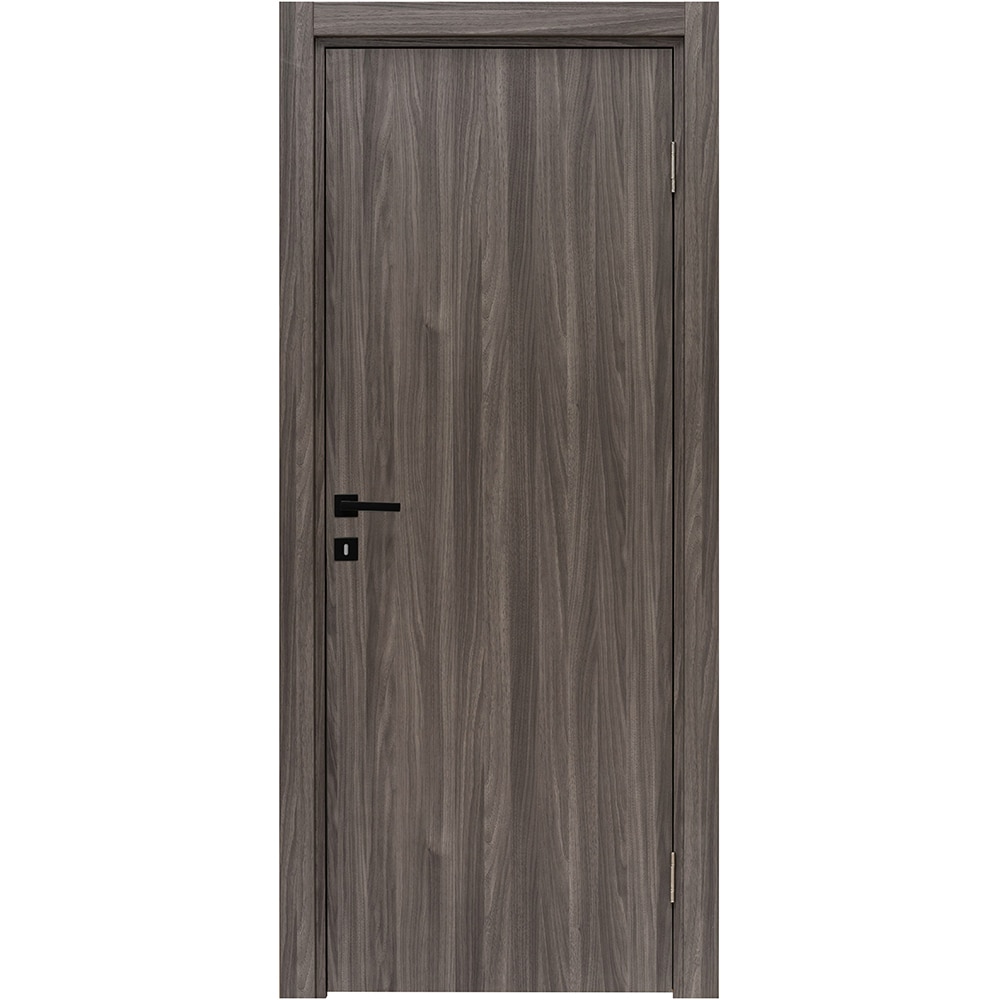 Usa interior Karpat, fara geam, reversibila, MDF, 78 x 203 cm, gri inchis