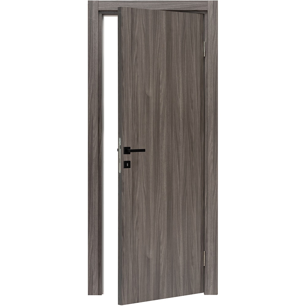 Usa interior Karpat, fara geam, reversibila, MDF, 78 x 203 cm, gri inchis