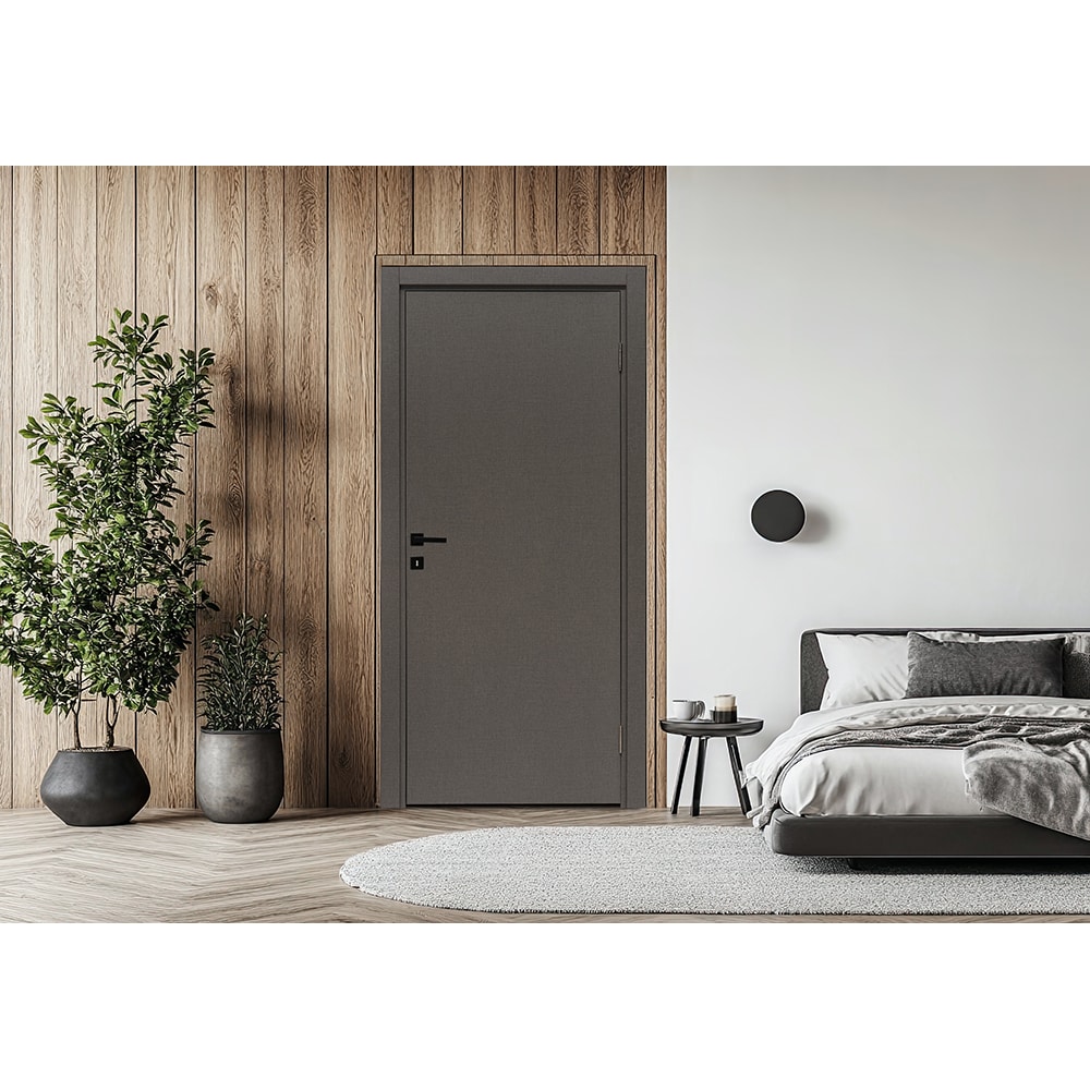 Usa interior Karpat, fara geam, reversibila, MDF, 68 x 203 cm, gri