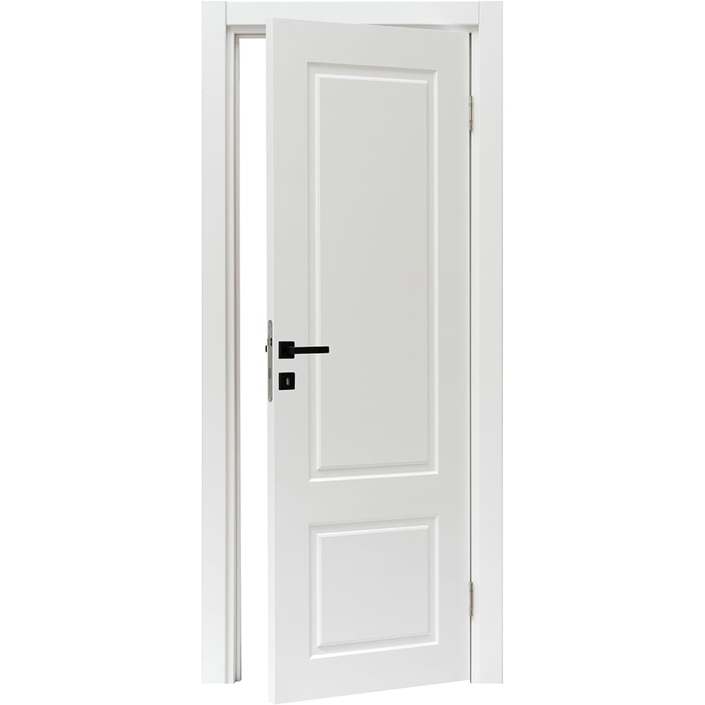 Usa interior Contur, fara geam, reversibila, MDF, 68 x 203 cm, alb