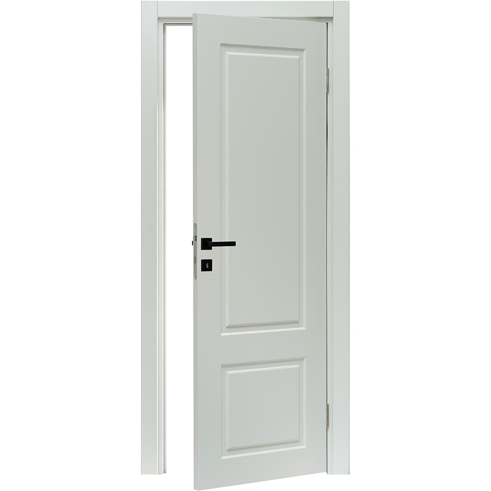 Usa interior Contur, fara geam, reversibila, MDF, 68 x 203 cm, gri deschis