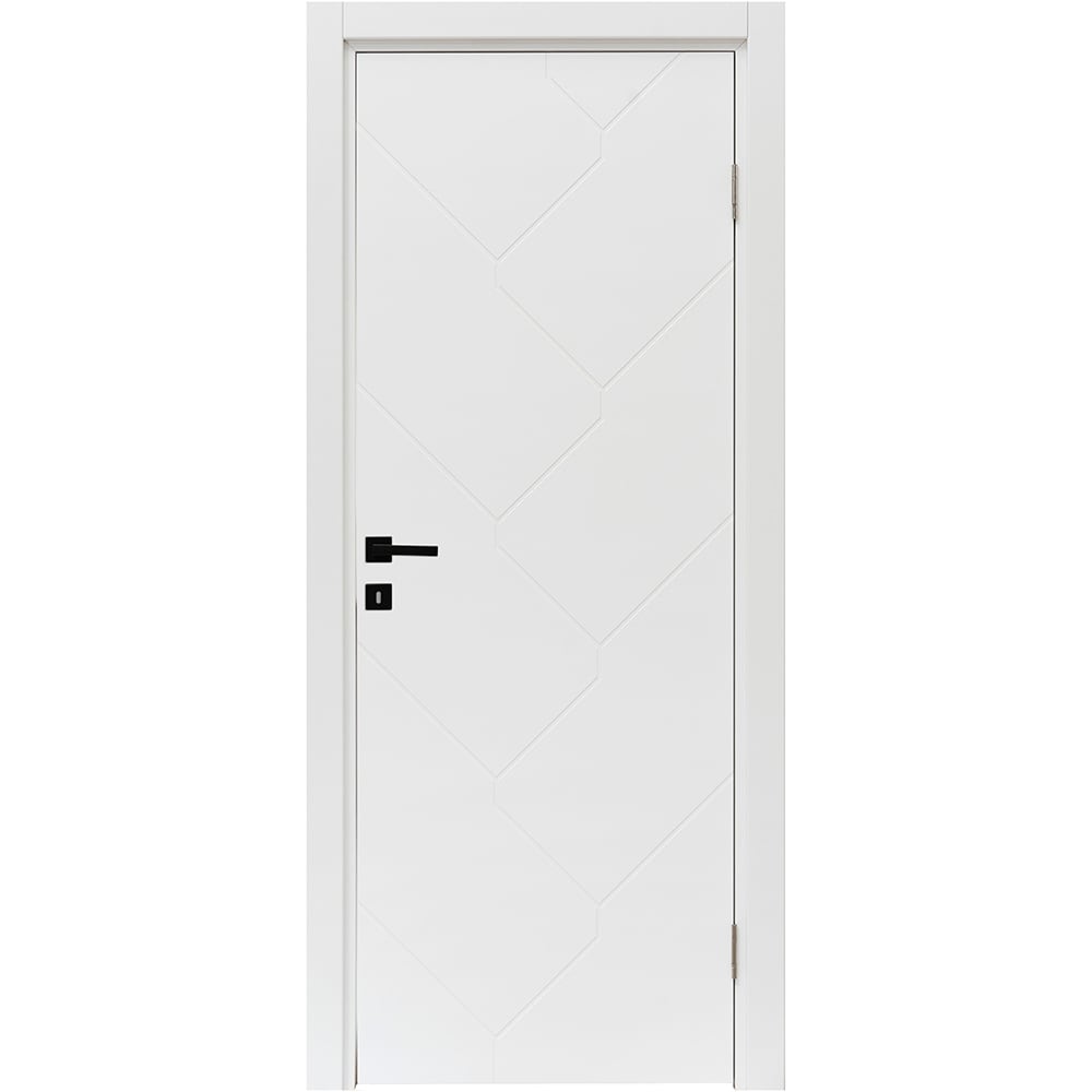 Usa interior VELTA Fagaras, fara geam, reversibila, MDF, 68 x 203 cm, alb