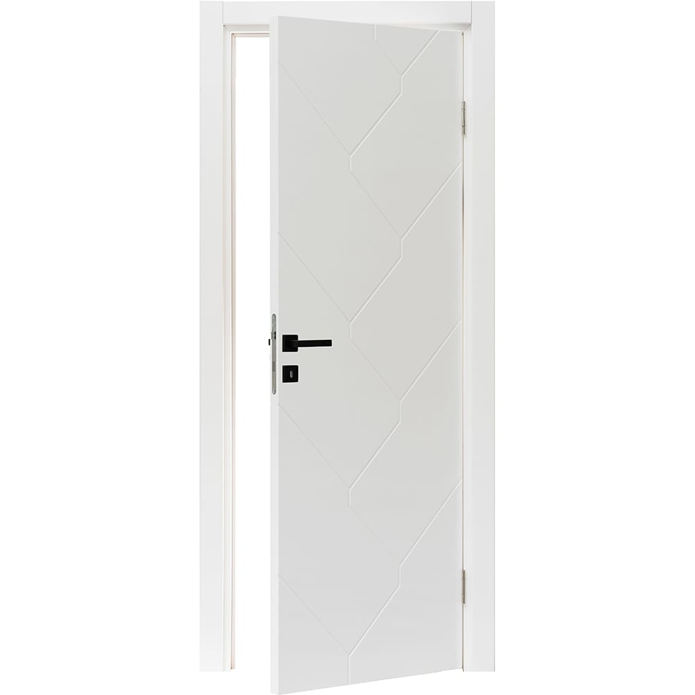 Usa interior VELTA Fagaras, fara geam, reversibila, MDF, 68 x 203 cm, alb