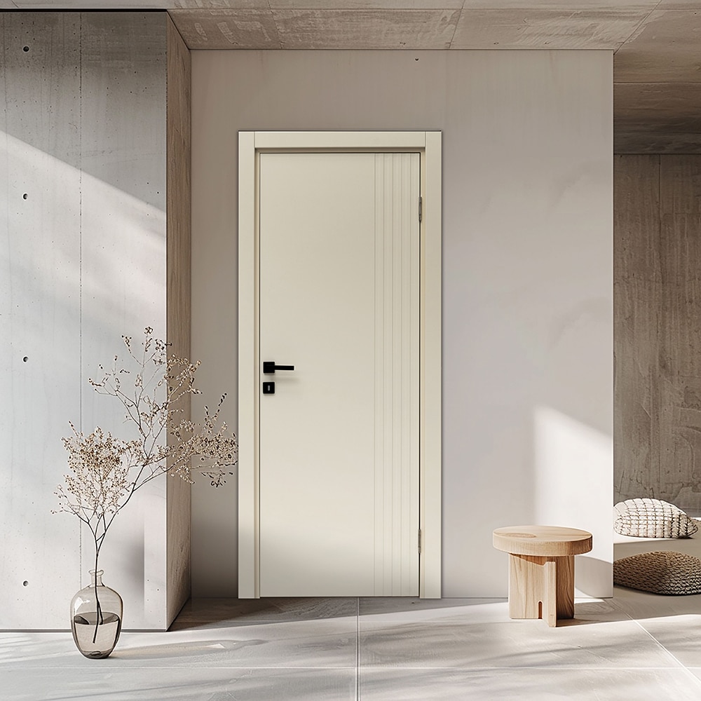 Usa interior Sonet, fara geam, reversibila, MDF, 68 x 203 cm, oyster