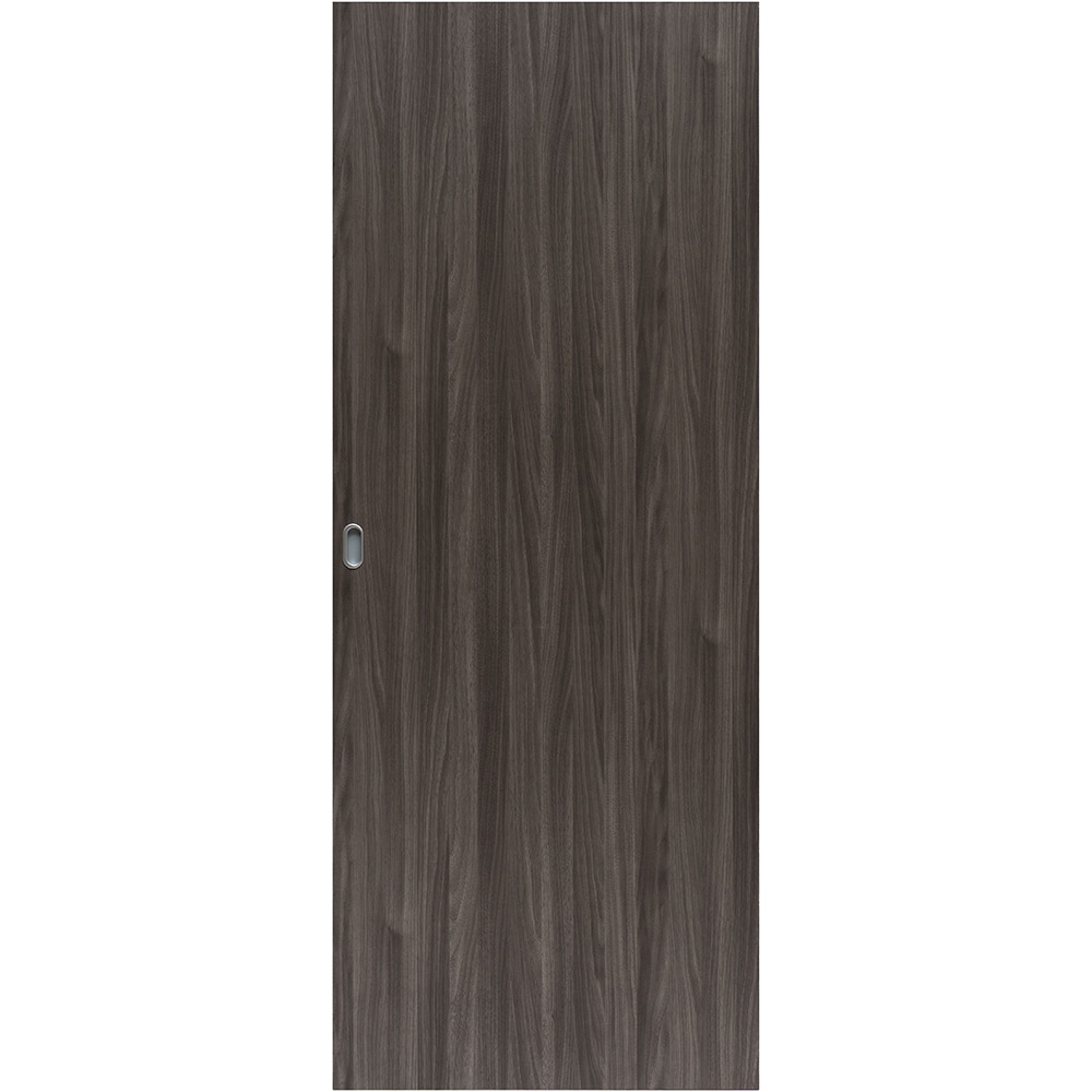 Usa interior Karpat, fara geam, reversibila, MDF, 90 x 207 cm, gri inchis