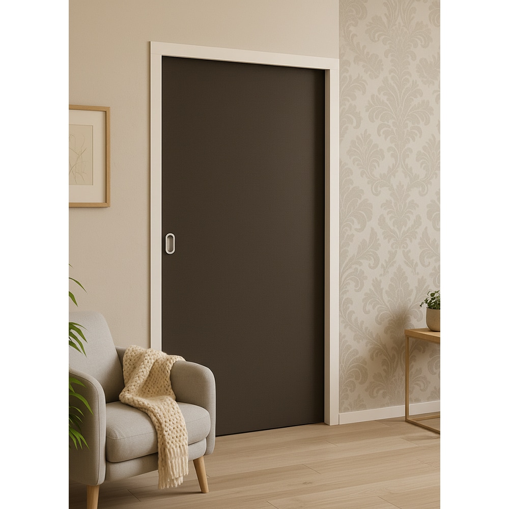Usa interior Karpat, fara geam, reversibila, MDF, 90 x 207 cm, gri