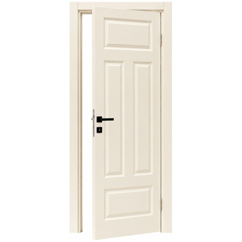 Usa interior Elegant, fara geam, reversibila, MDF, 88 x 203 cm, crem