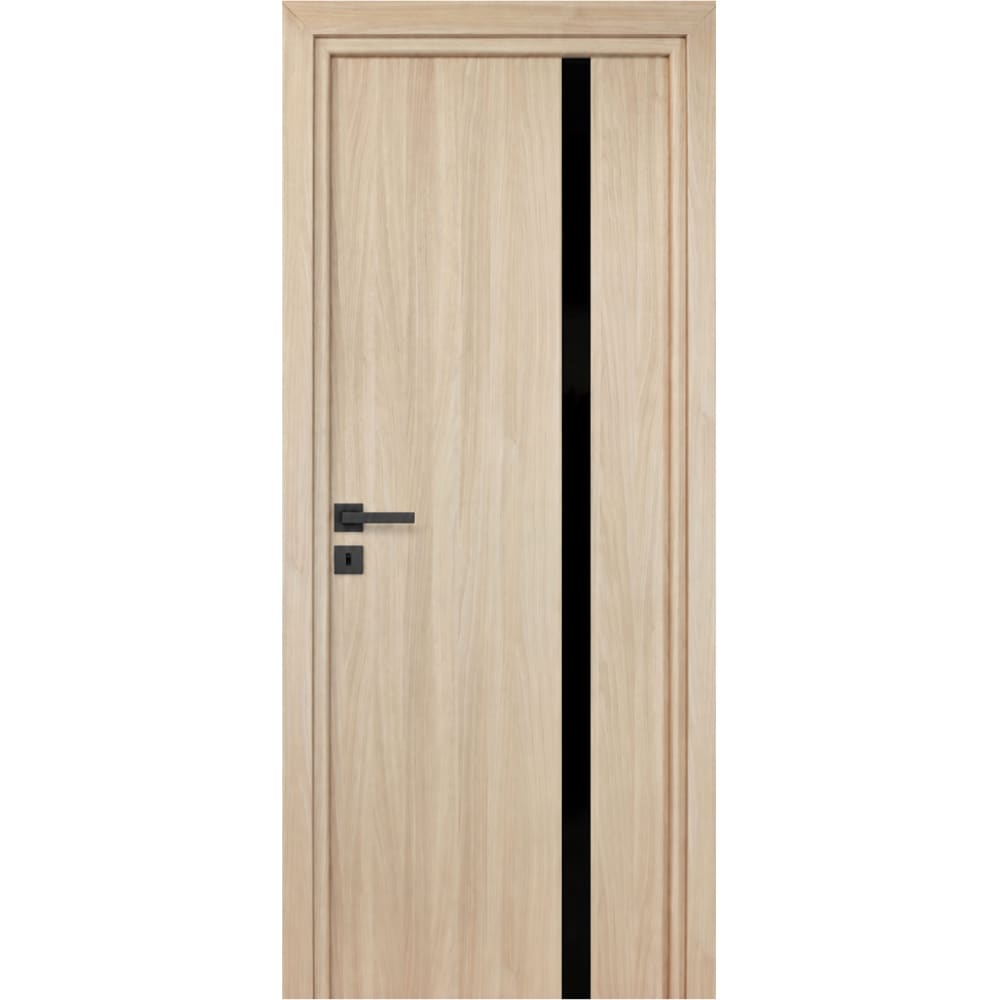 Usa interior Karpat Blackline, fara geam, reversibila, MDF, 68 x 203 cm, maro deschis