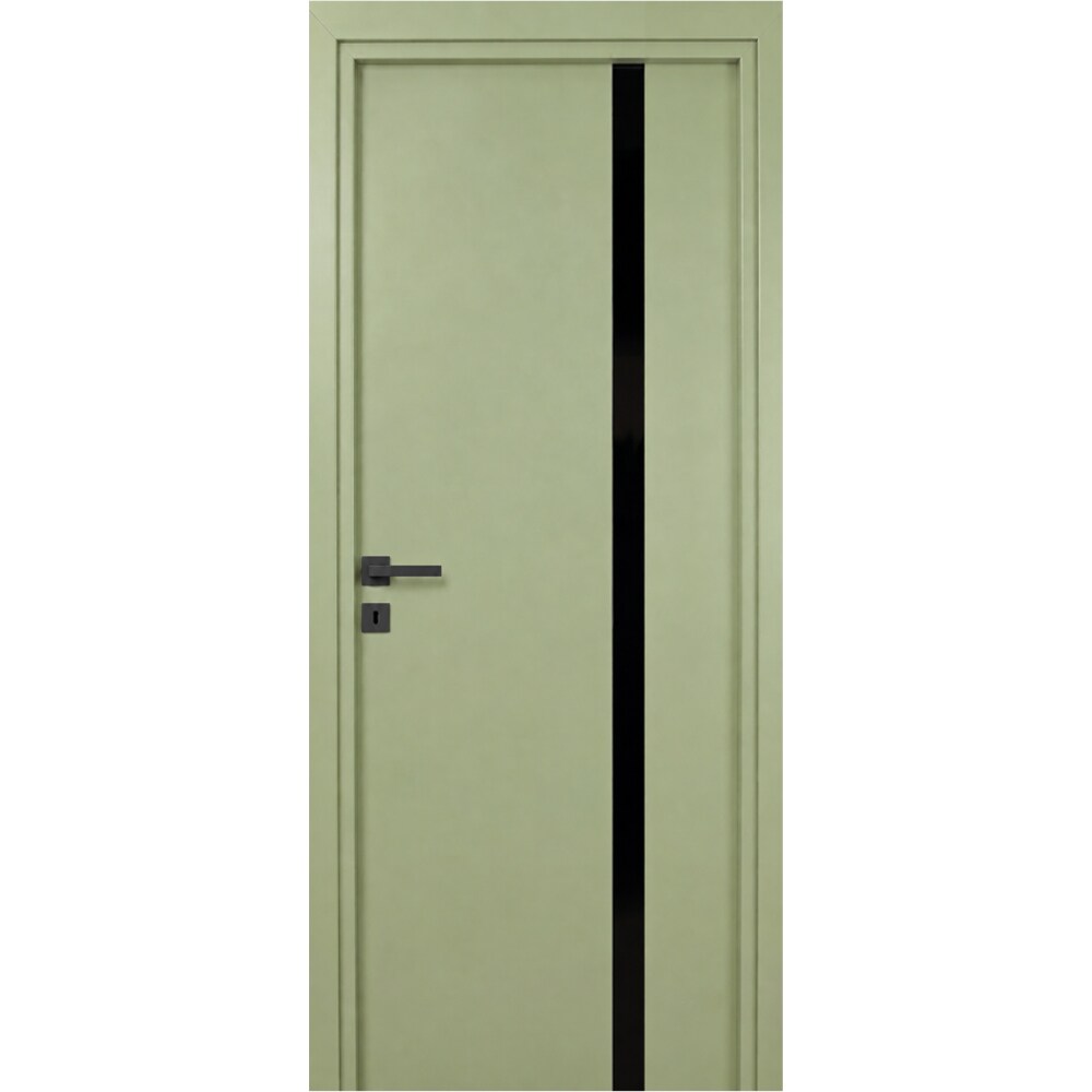 Usa interior Karpat Blackline, fara geam, reversibila, MDF, 68 x 203 cm, oliv