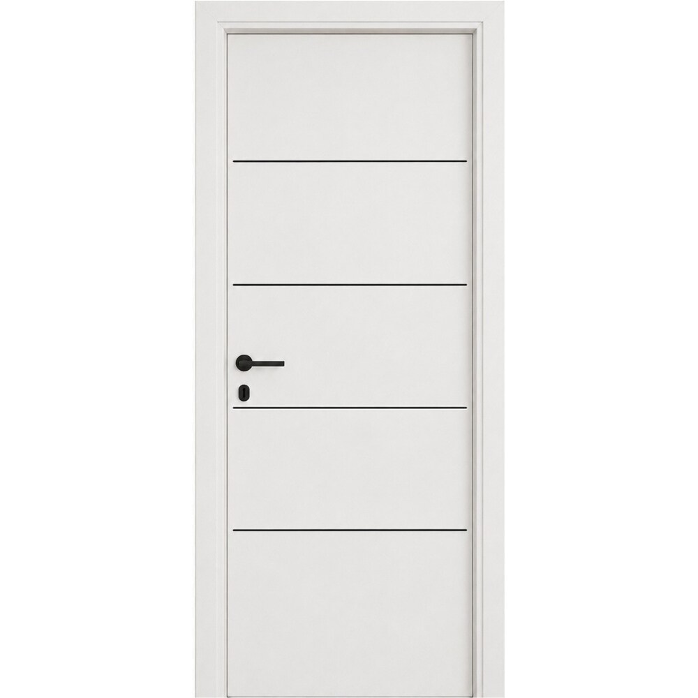 Usa interior Horizon 4, fara geam, reversibila, MDF, 78 x 203 cm, alb