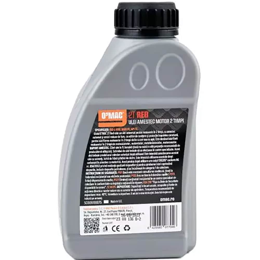 Ulei amestec O'MAC Red, 2T, 600ml