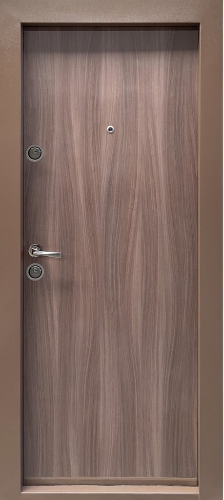 Usa de intrare pentru apartament BC112, fara geam, stanga, metal, 77 x 194 cm, grafit