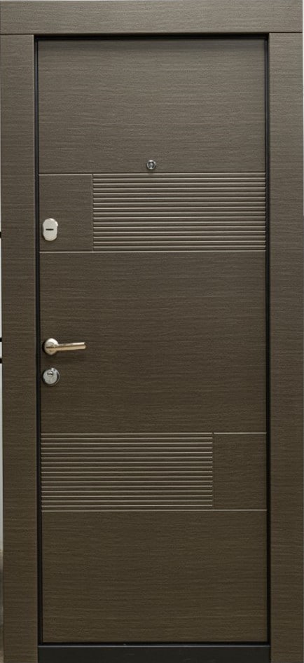 Usa de intrare pentru apartament BELLA CASA BC106, fara geam, stanga, metal, 77 x 194 cm, grej