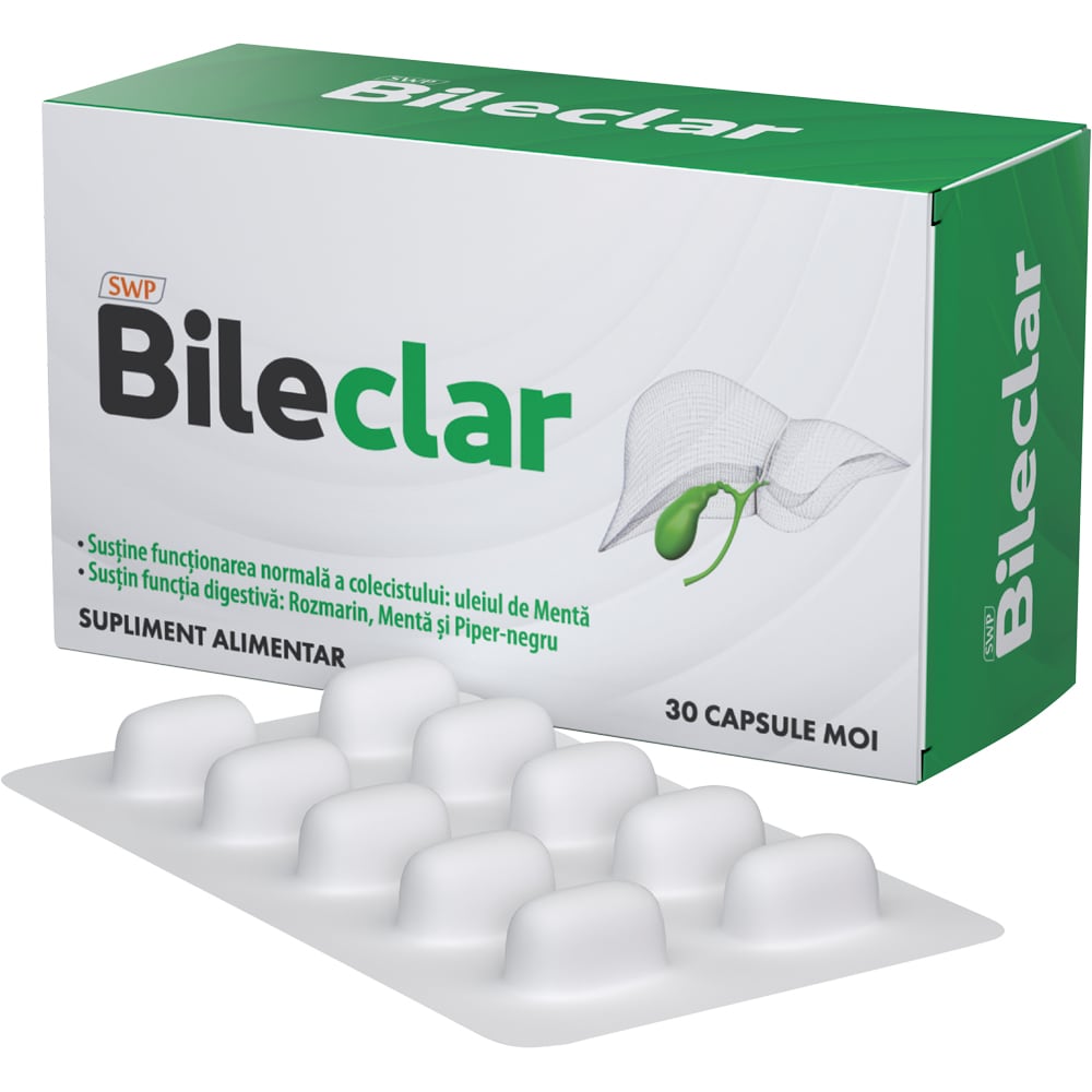 Supliment alimentar Bileclar, 30 capsule moi, SUN WAVE PHARMA
