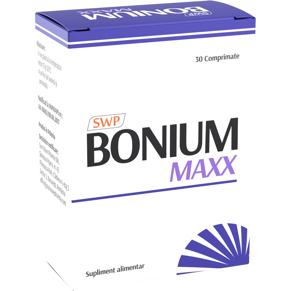 Supliment alimentar Bonium Maxx, 30 comprimate, SUN WAVE PHARMA