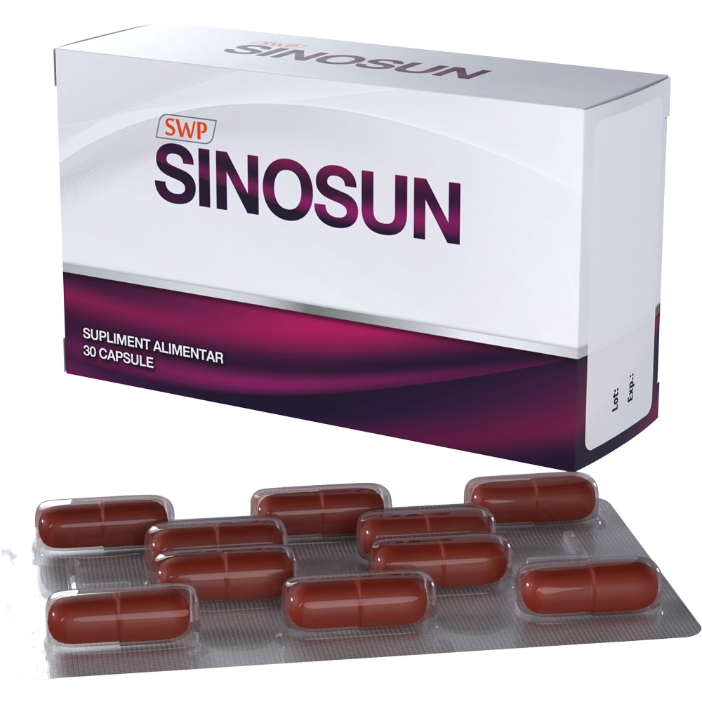Supliment alimentar Sinosun, 30 capsule, SUN WAVE PHARMA