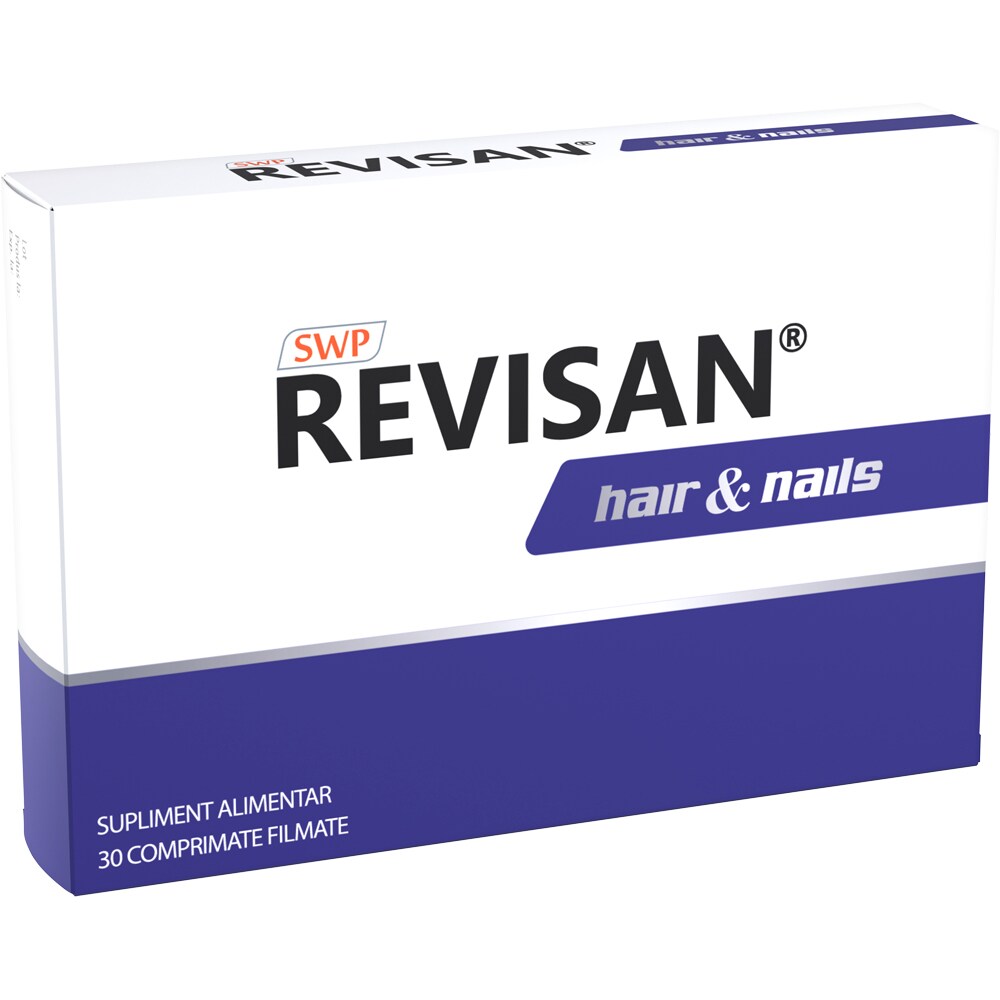 Supliment alimentar Revisan Hair & Nail, 30 comprimate filmate, SUN WAVE PHARMA