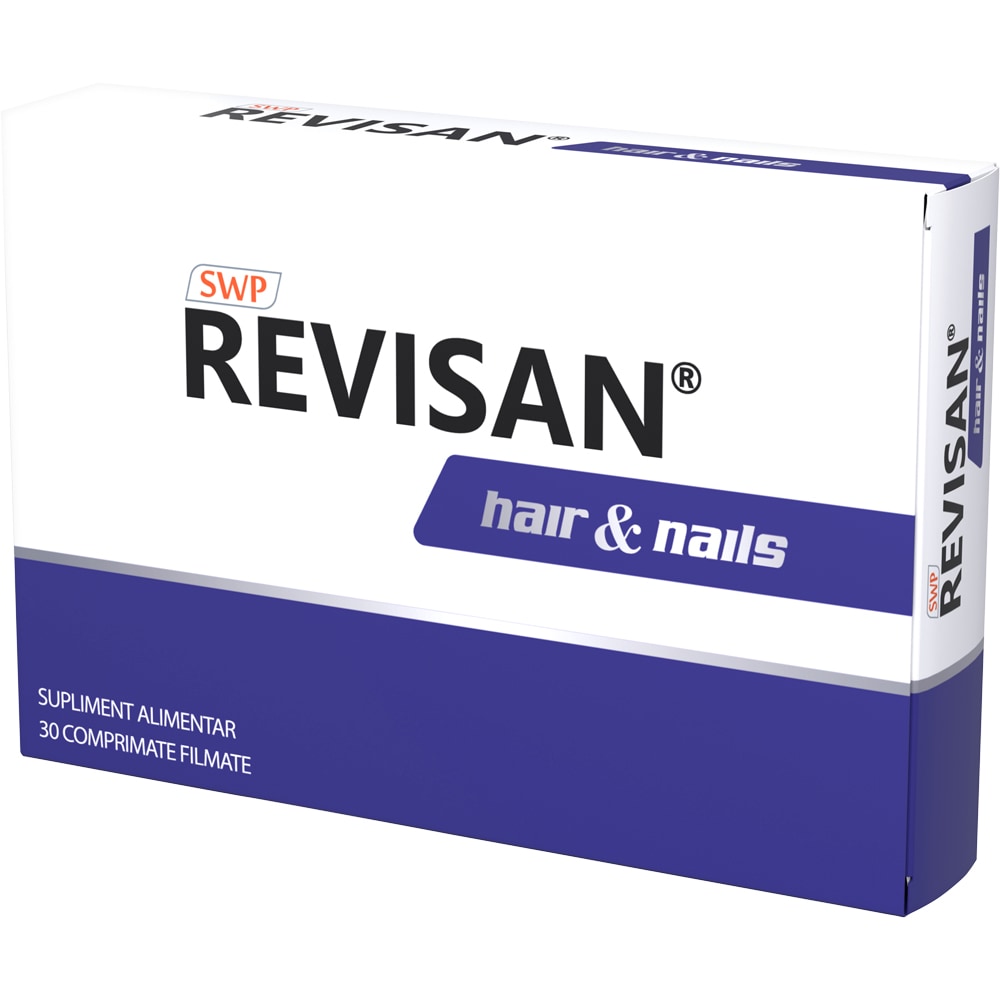 Supliment alimentar Revisan Hair & Nail, 30 comprimate filmate, SUN WAVE PHARMA
