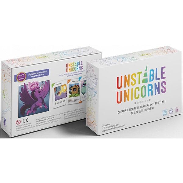 Joc de societate UNSTABLE UNICORNS UNIC2794, 14 ani+, 2-8 jucatori