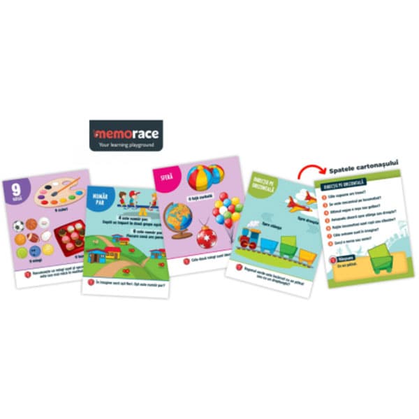 Joc educativ MEMORACE Primii pasi in mate LG0002, 5 ani+, 58 piese