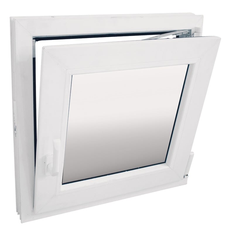 Fereastra termopan FENSTERWELT, PVC, 5 camere, 56 x 56 cm, deschidere oscilobatanta dreapta, alb