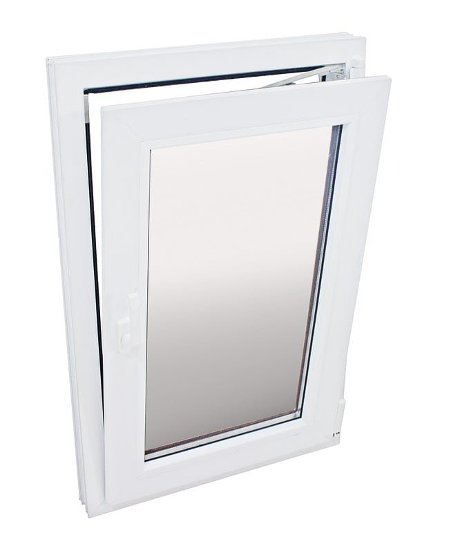 Fereastra termopan FENSTERWELT, PVC, 5 camere, 86 x 116 cm, deschidere oscilobatanta stanga, alb