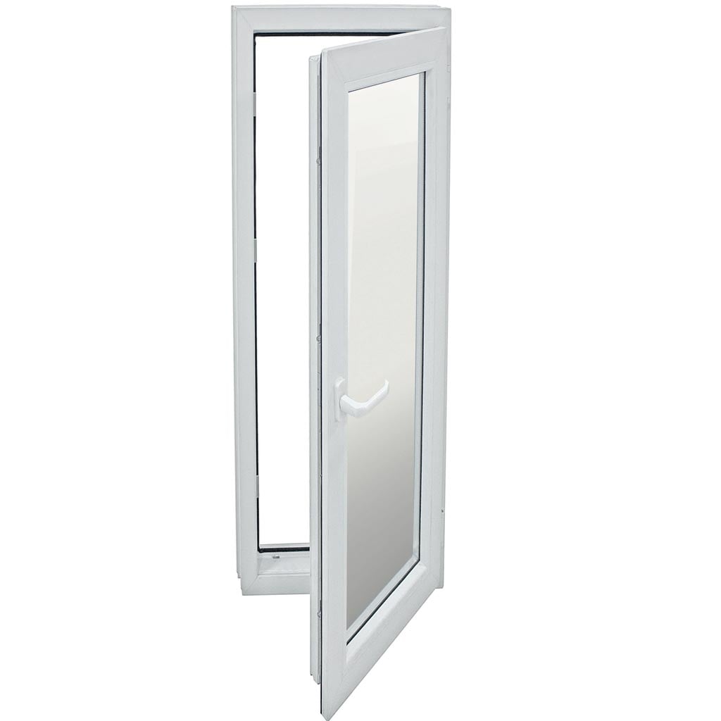 Usa exterior FENSTERWELT, cu geam, 5 camere, stanga, PVC, 76 x 205 cm, alb