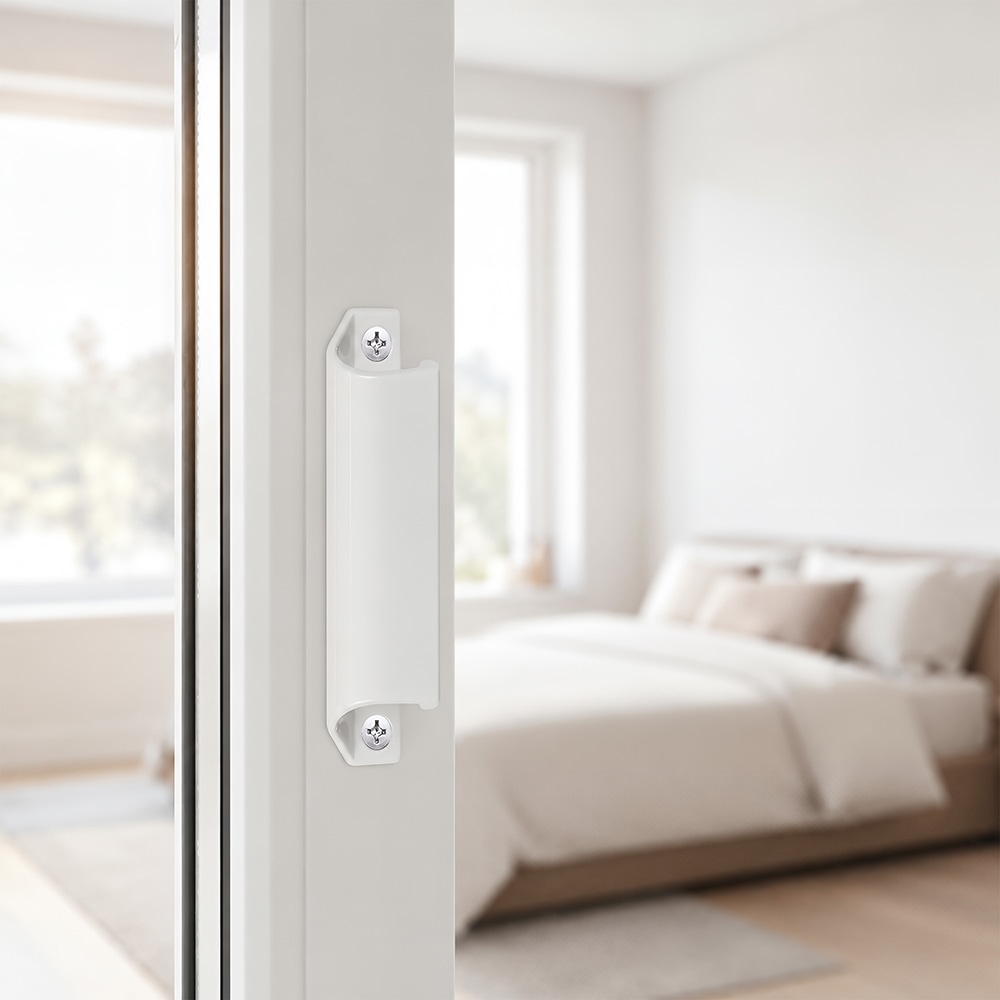Usa balcon APLAST, cu geam, dreapta, PVC, 88 x 192 cm, alb