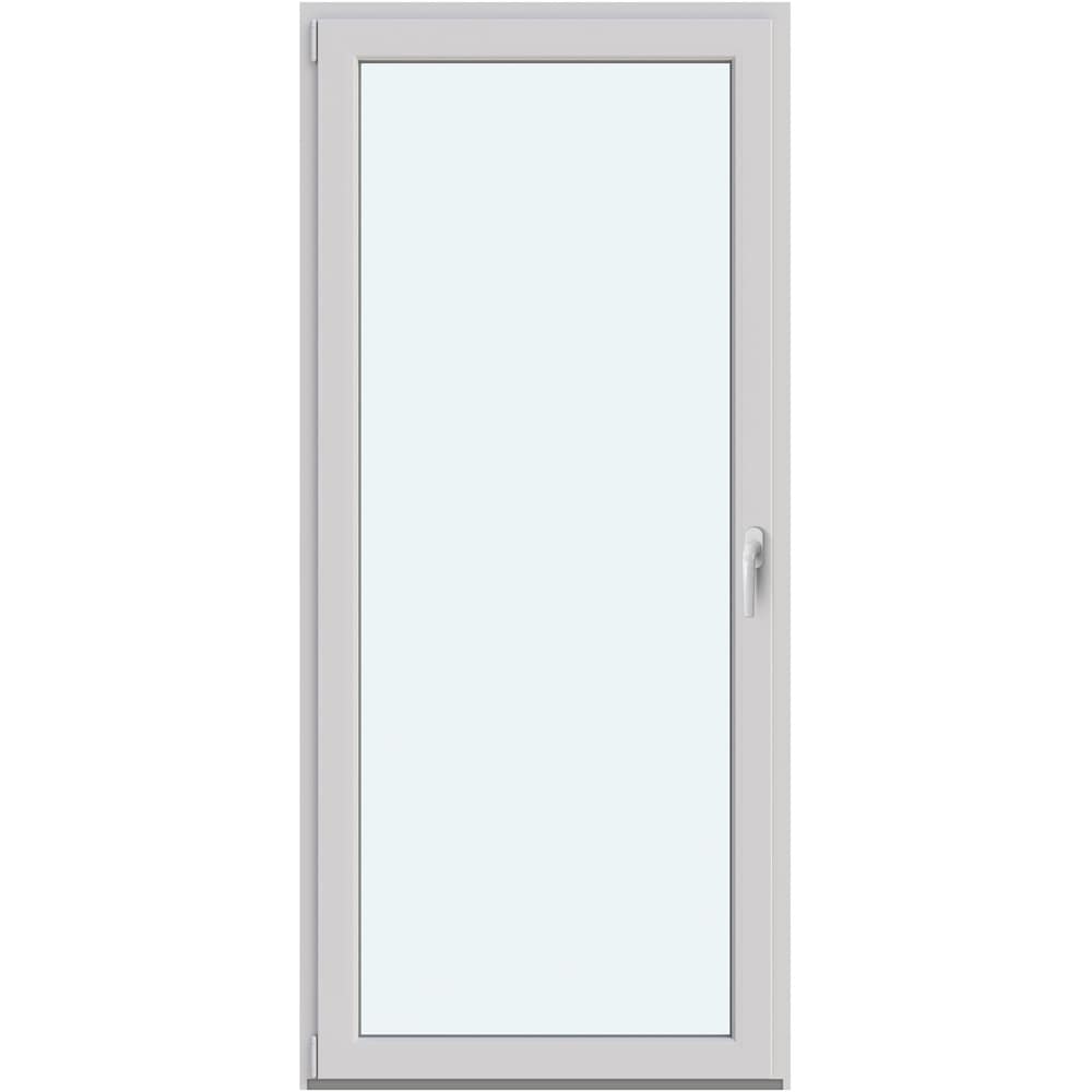 Usa balcon APLAST, cu geam, stanga, PVC, 88 x 192 cm, alb