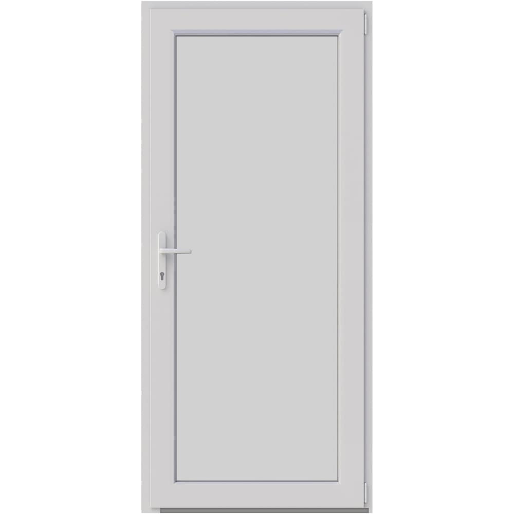 Usa intrare APLAST, fara geam, dreapta, PVC, 88 x 195 cm, alb