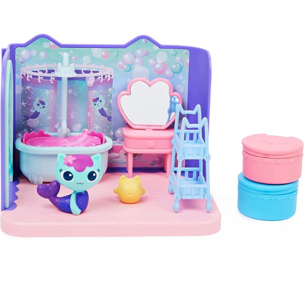 Casa de lux GABBY'S DOLLHOUSE Baia pentru dichisit, 3 ani+, multicolor