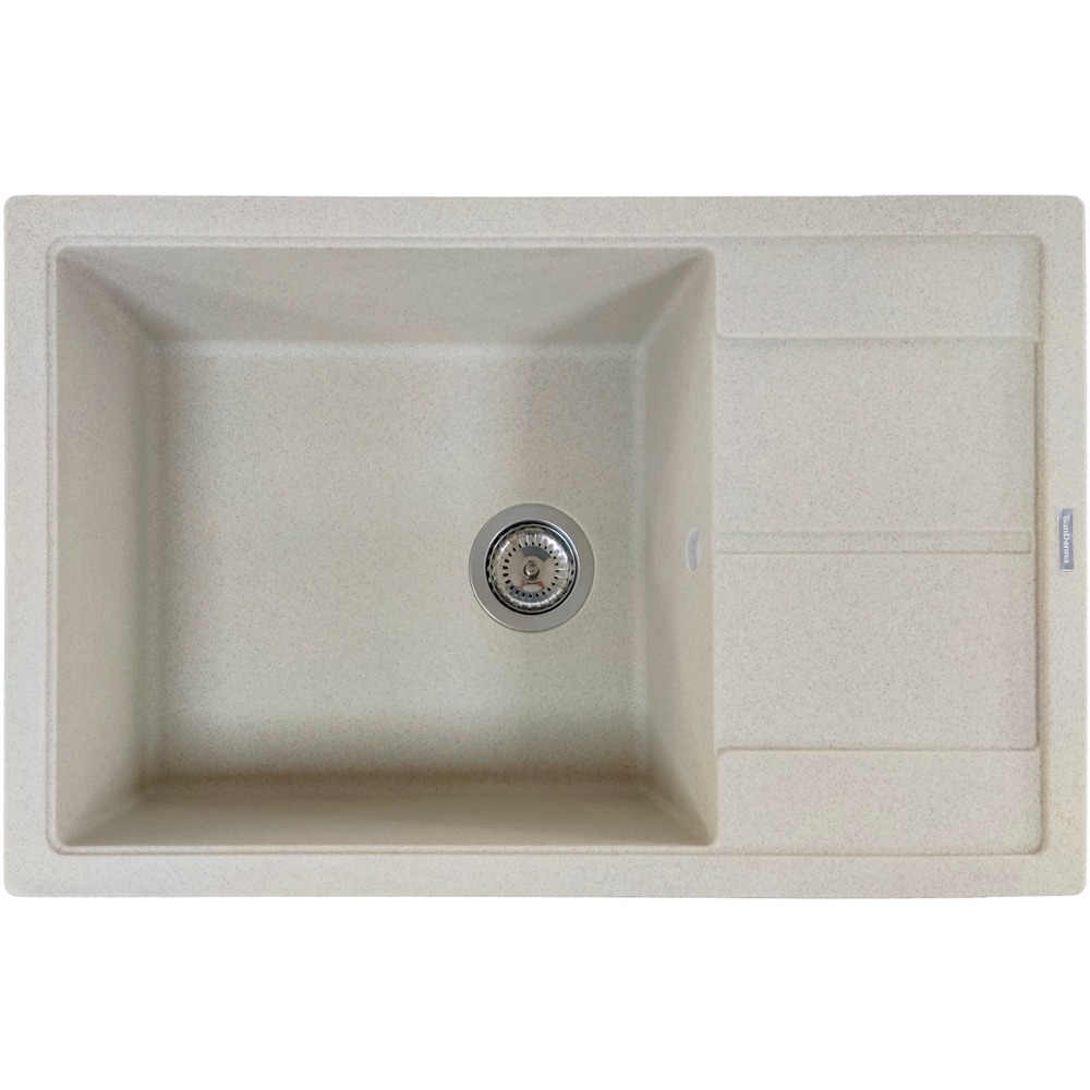 Chiuveta bucatarie SANDONNA Ewelina 78, 1 cuva, picurator reversibil, compozit granit, bej