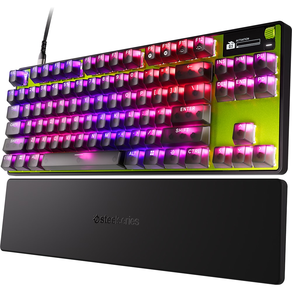Tastatura Gaming mecanica STEELSERIES Apex Pro TKL Gen 3 Cyber, USB, Layout US, negru