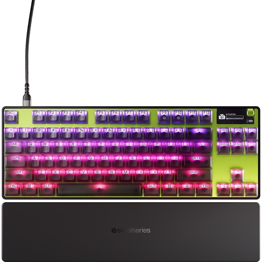 Tastatura Gaming mecanica STEELSERIES Apex Pro TKL Gen 3 Cyber, USB, Layout US, negru