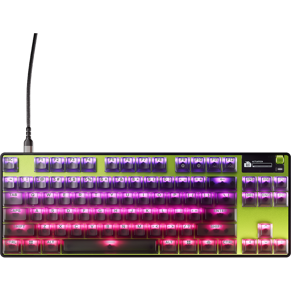 Tastatura Gaming mecanica STEELSERIES Apex Pro TKL Gen 3 Cyber, USB, Layout US, negru