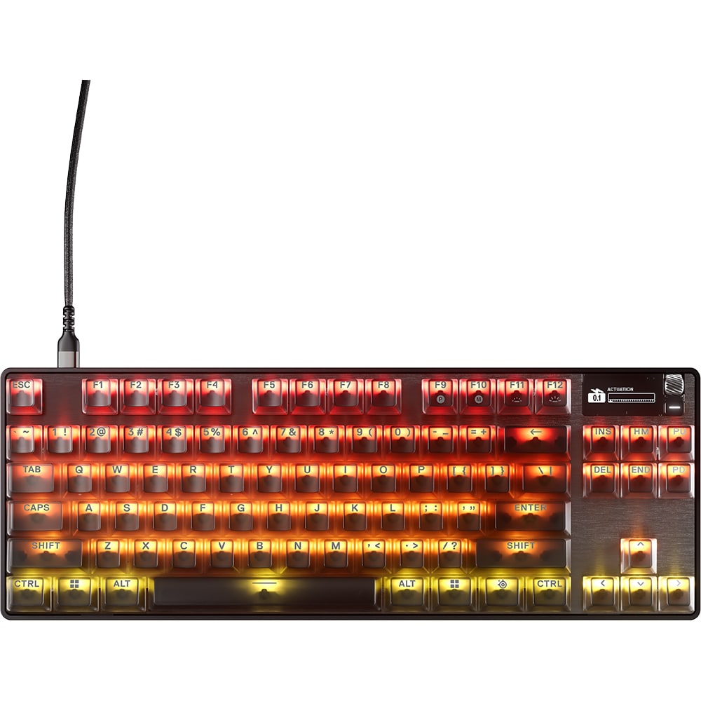 Tastatura Gaming mecanica STEELSERIES Apex Pro TKL Gen 3 Steel, USB, Layout US, negru