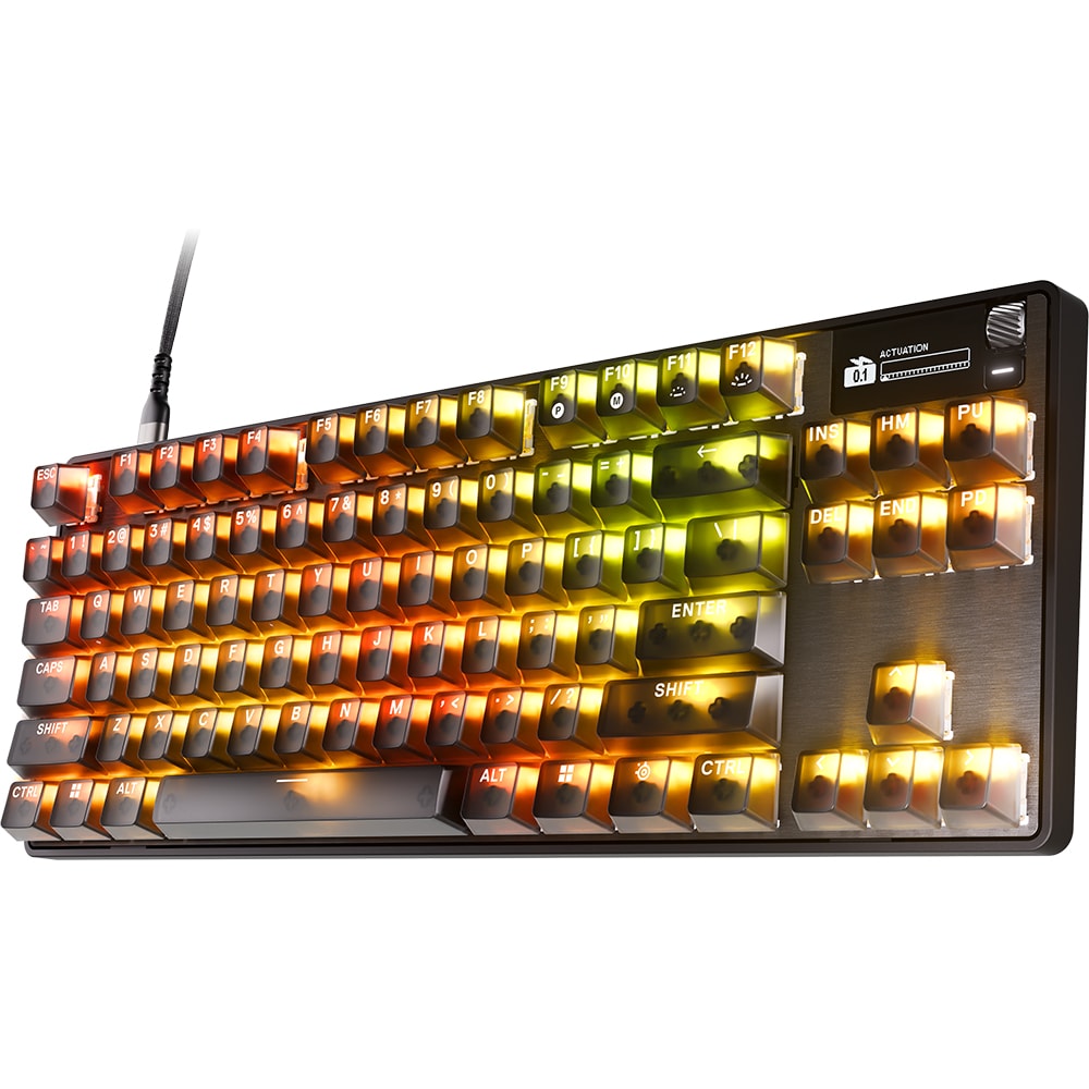 Tastatura Gaming mecanica STEELSERIES Apex Pro TKL Gen 3 Steel, USB, Layout US, negru