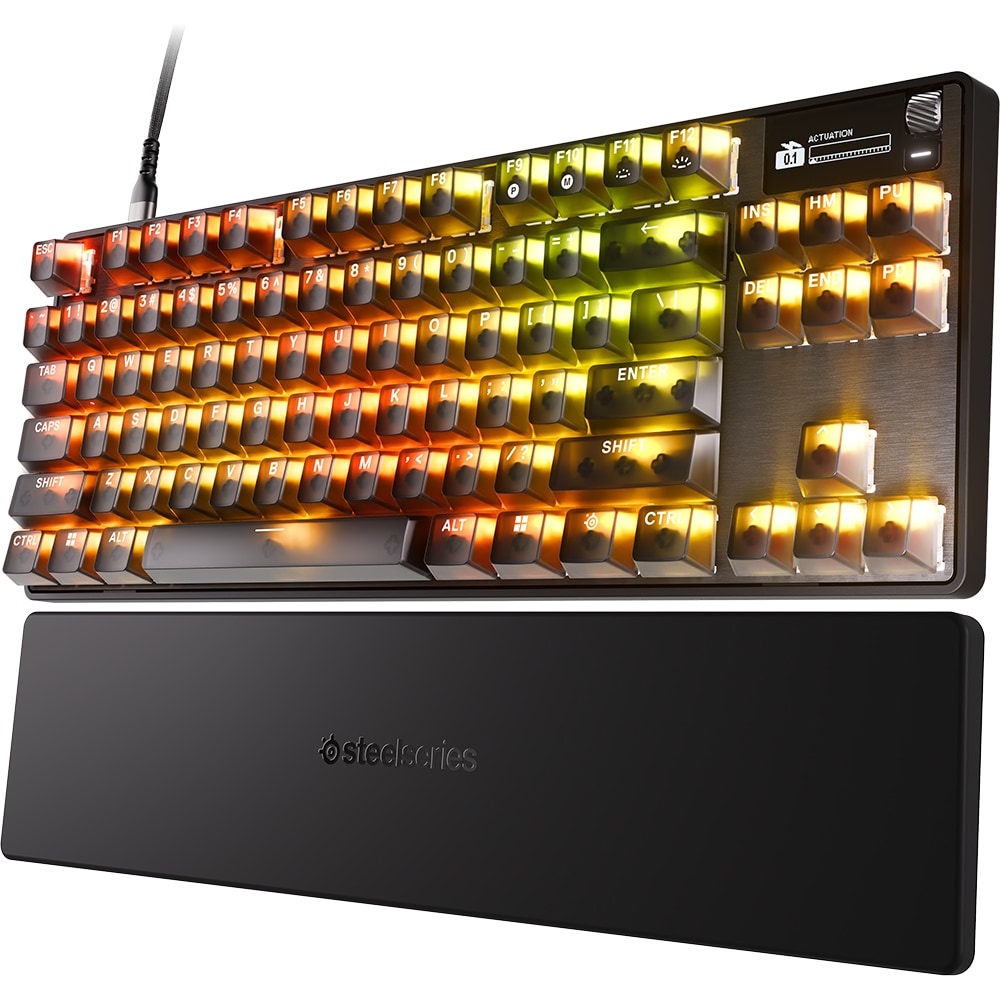 Tastatura Gaming mecanica STEELSERIES Apex Pro TKL Gen 3 Steel, USB, Layout US, negru
