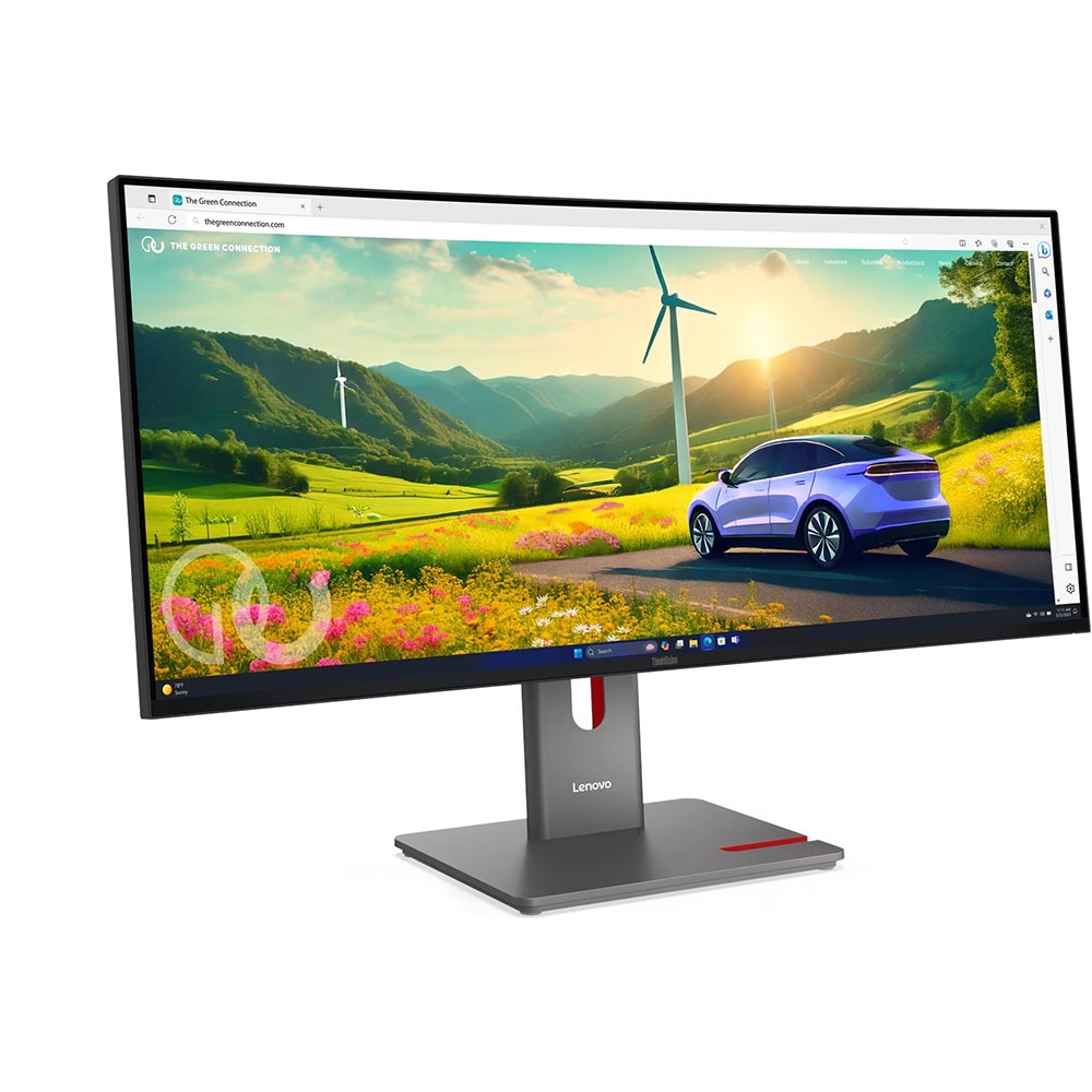 Monitor curbat WLED IPS LENOVO ThinkVision P34WD-40, 34", WQHD, 120Hz, HDR10, negru