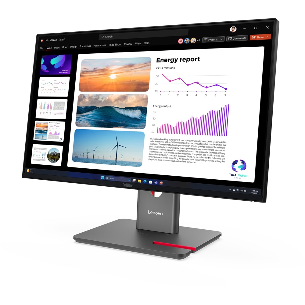Monitor LED IPS LENOVO ThinkVision P24Q-40, 23.8", QHD, 120 Hz, HDR10, negru