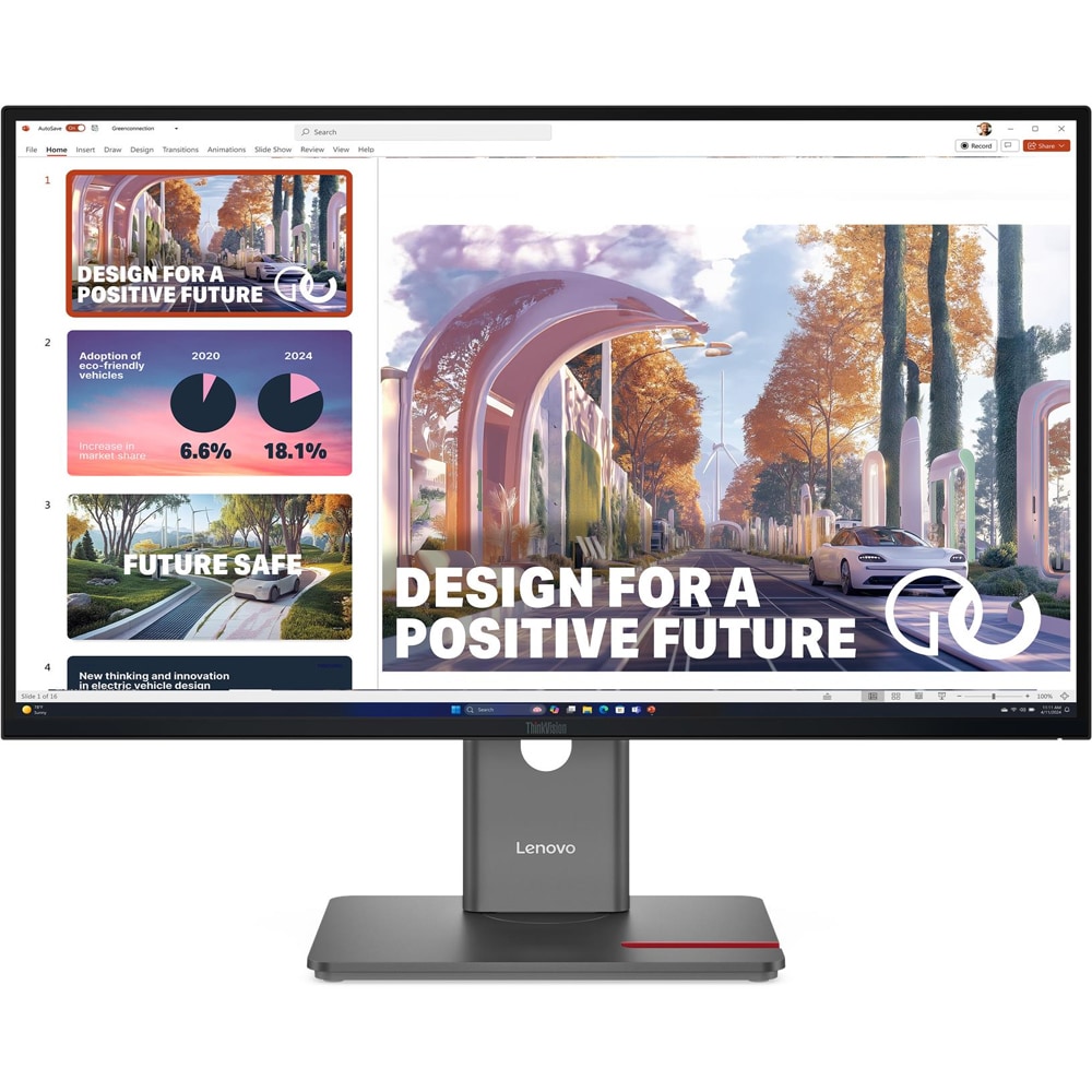 Monitor LED IPS LENOVO ThinkVision P27QD-40, 27", QHD, 120 Hz, HDR10, negru