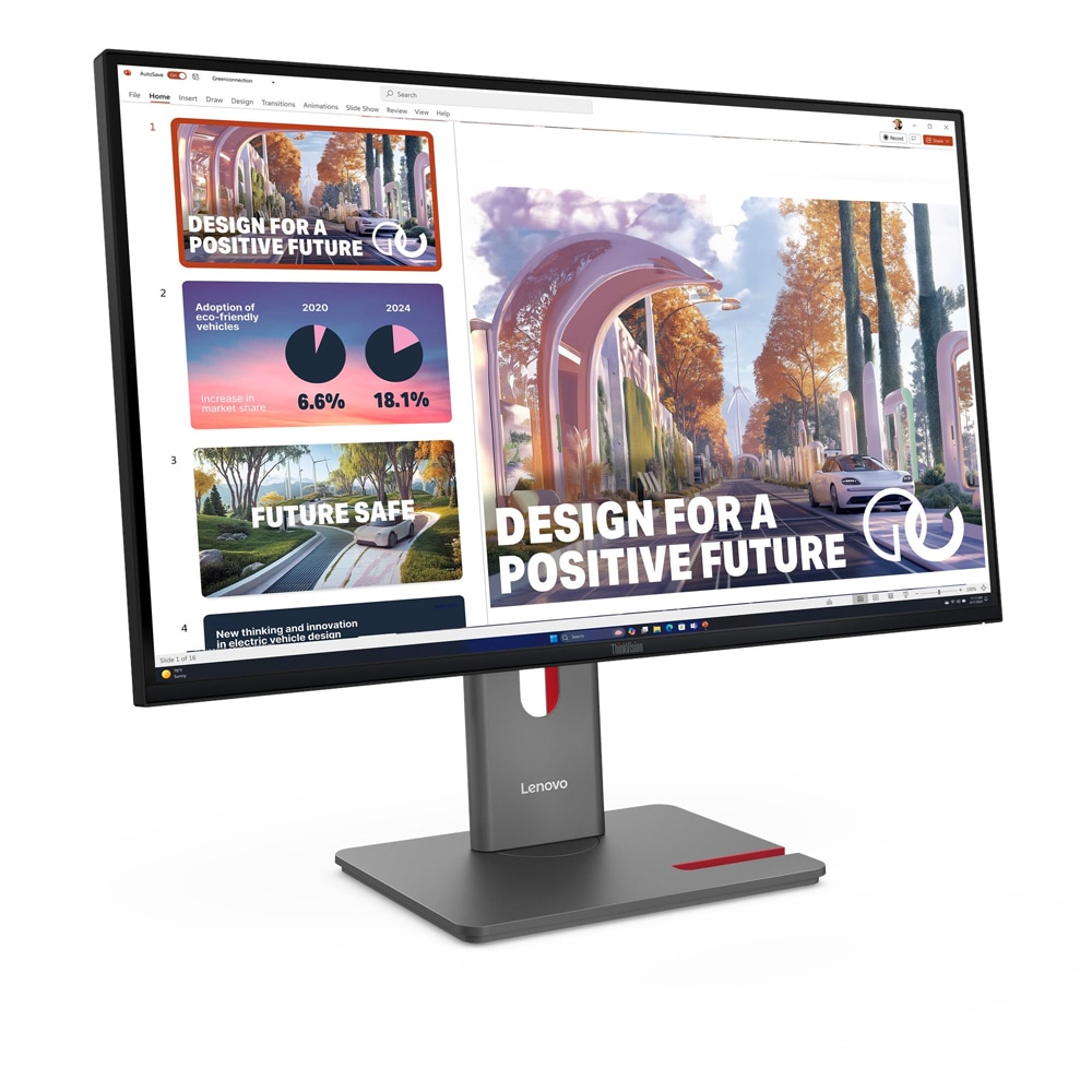 Monitor LED IPS LENOVO ThinkVision P27QD-40, 27", QHD, 120 Hz, HDR10, negru