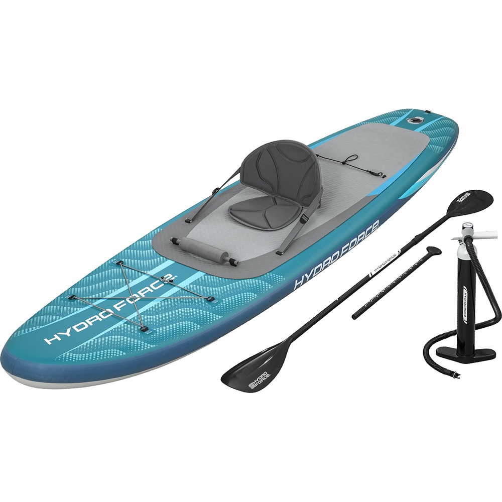 Set placa SUP BESTWAY Hydro-Force, 335 x 91.5 x 15 cm, pompa inclusa, sarcina maxima 150 kg, albastru-gri