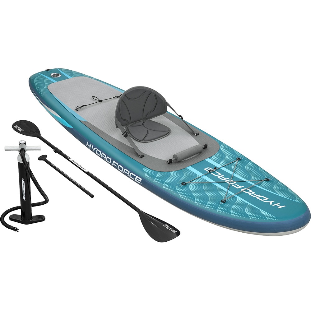 Set placa SUP BESTWAY Hydro-Force, 335 x 91.5 x 15 cm, pompa inclusa, sarcina maxima 150 kg, albastru-gri